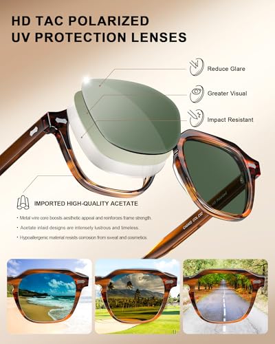CARFIA CA5405 Italian Acetate Polarized Sunglasses — view 5