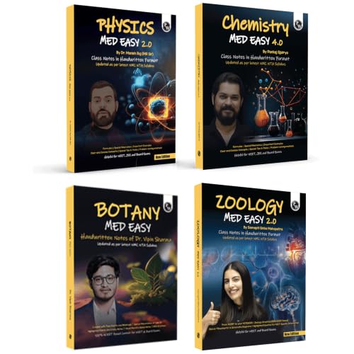 Image of PW Med Easy Handwritten Notes Physics, Chemistry, Botany & Zoology For NEET /JEE and Board Exams 2026-27 | Flowcharts, Formulas, Tips & Tricks, Schematic Diagrams