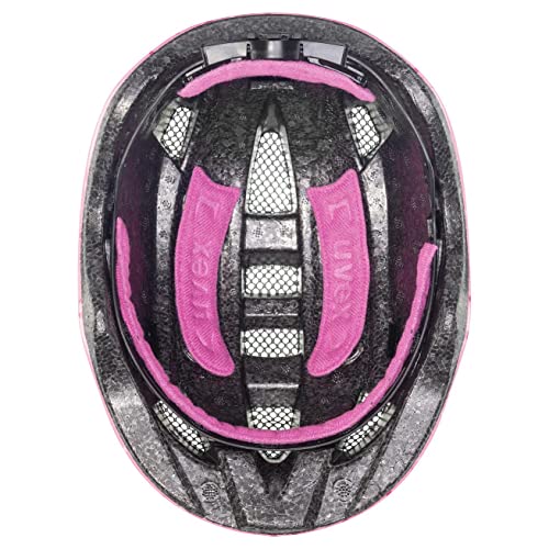 uvex Kid 2 - Lightweight Kids Bike Helmet for Children - Individual Fit - Upgradeable with an LED Light - Pink Confetti - 46-52 cm - Image 4