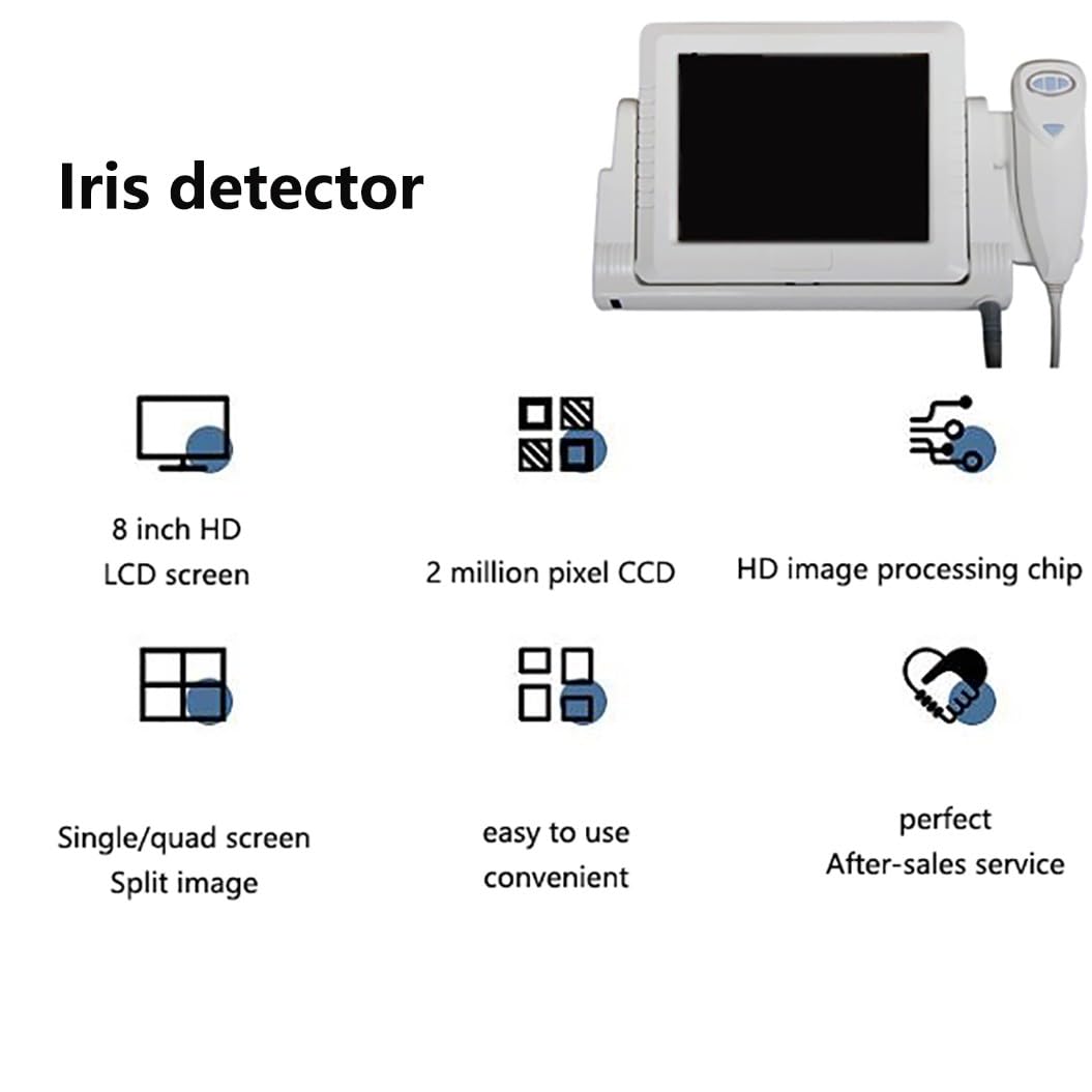 Analizzatore Dell'iride Iridologia,2 milioni di pixel,rilevatore dell'iride Portatile con,Fotocamera per l'analisi dell'iridoscopio,per Centro Benessere, Salone di Bellezza Iris detector