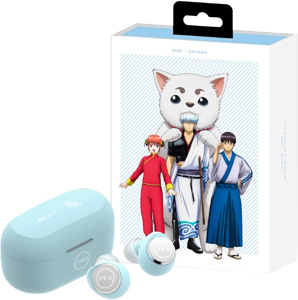 TE-V1R-GT 銀魂コラボモデル ワイヤレスイヤホン 万事屋 Amazon.co.jp: AVIOT TE-V1R-GT 銀魂 コラボ ワイヤレスイヤホン