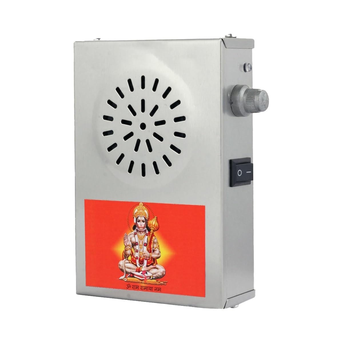 BISMAADH Religious Continuous Hindu Religious 10 in 1 (Full Hanuman Chalisa Path+ Gayatri Mantra) Cum Devotional Plug & Play with Heavy Speaker Metal