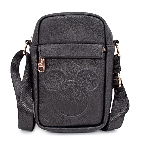 Disney Bag, Crossbody, Mickey Mouse Head Embossed, Vegan Leather