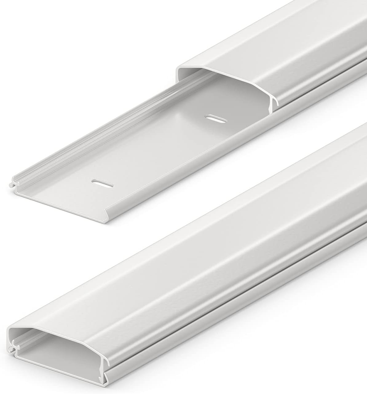 Deleycon Cable Duct - White, 100 CM, 1 Piece, PVC - 100cm
