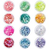 Lentejuelas saludables: las lentejuelas holográficas para uñas están hechas de materiales no contaminantes y ecológicos, seguros para usar en el cuerpo y la cara, fáciles de quitar con un poco de agua o un desmaquillante suave.