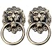 Produktbild Creatwls Möbelknopf Möbelgriff Möbelgriffe Möbelknöpfe Griff Knopf Ring Antik Löwe Schrankgriff Ziehgriff - 2pcs