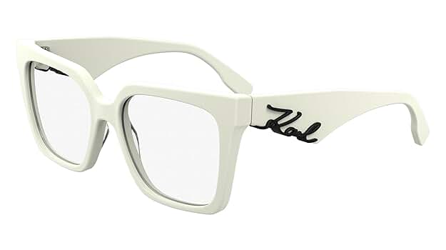 【限定3300部】VISIONAIRE ミニプリントKarl Lagerfeld KARL LAGERFELD KL6170 105 White 53/17/140 Women's Glasses