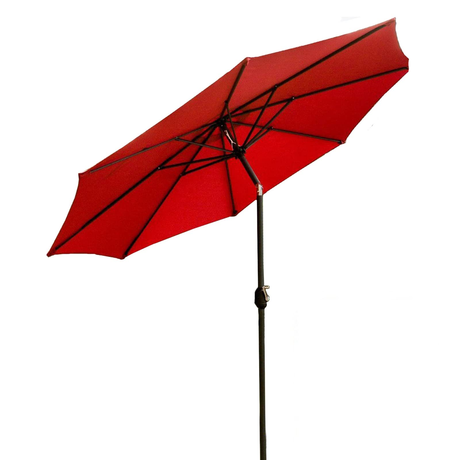 Parasol zewnętrzny z baldachimem, parasol przeciwsłoneczny/przeciwdeszczowy, przenośny, ochrona przed wiatrem, z pochylaniem i korbą, odporny na deszcz, łatwa konfiguracja, na plażę/basen/patio,