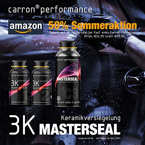 carron Anti-regen pareleffect regenafstotende 2-in-1 professionele set autoruit glasafdichting voor waterafstotend lotuseffect incl. dieptereiniger en verzegeling - Image 5