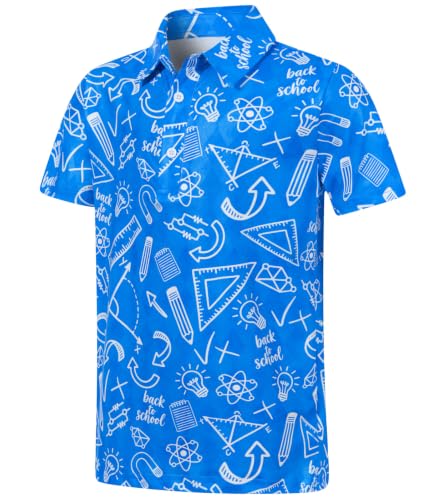 Cuddomper Boys Polo Shirt Back to School Size 11-12 Short Sleeve Golf Tops - image 1