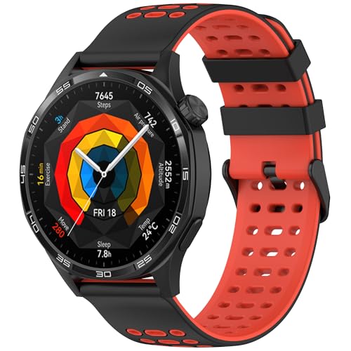 SITAFU Correa de liberación rápida Compatible para Samsung Galaxy Watch 3 45mm/46mm/Huawei GT 2 46mm, 22mm Deportiva Muñequeras Suave Silicona Reemplazo Compatible para Samsung Gear S3 Frontier