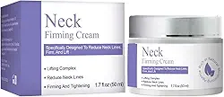 Creme firmador de pescoço para apertar e levantar – Hidratante antienvelhecimento com retinol, ácido hialurônico e colágeno para rosto, pescoço e peito – melhora a elasticidade da pele, linhas finas e