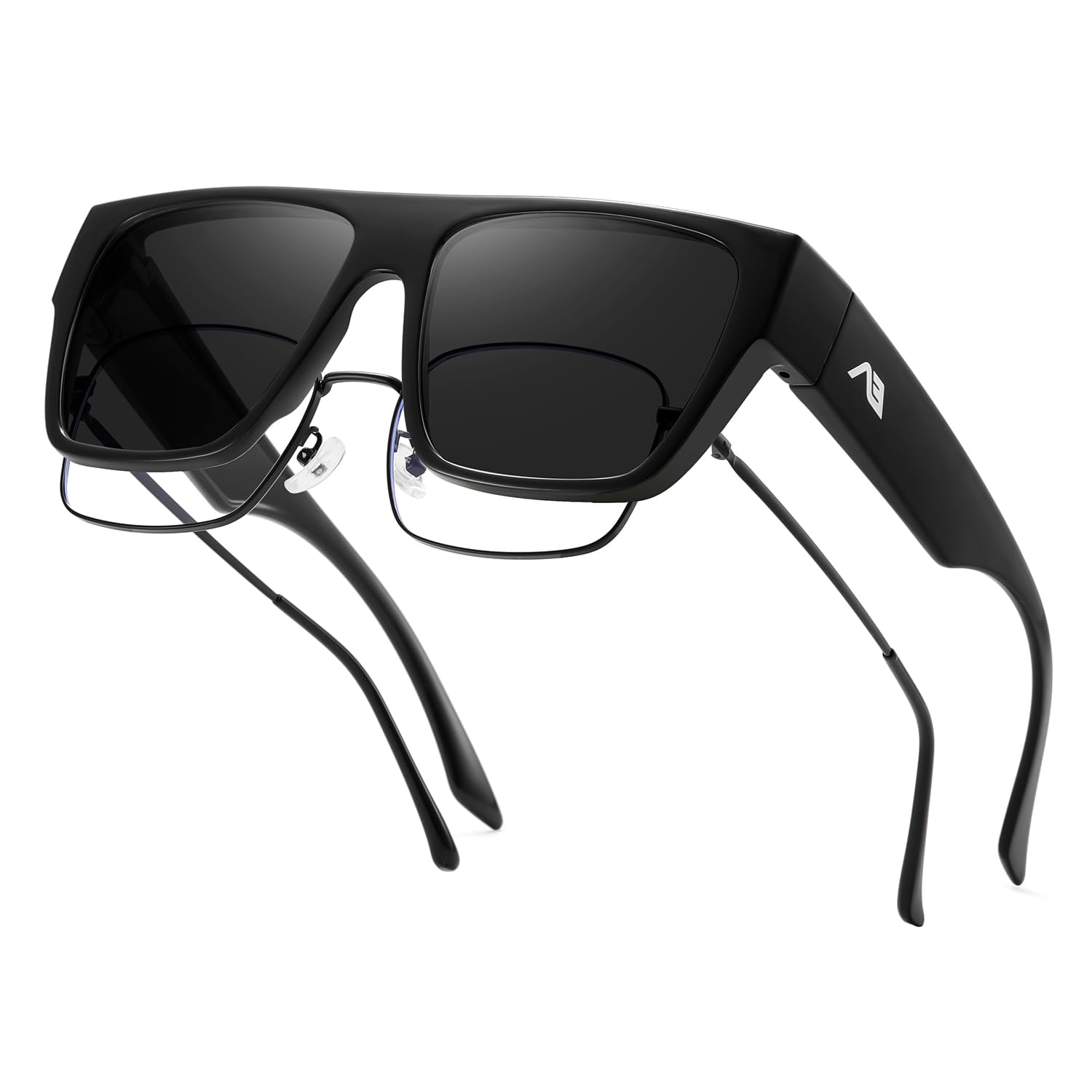 Fit Over Glasses Sunglasses for Women Men Trendy Square Shades Sun glasses Polarized UV400 Protection-image-20