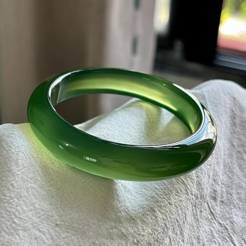 Jonc de jade stone bangle YZCIS l'accessoire mariée élégante - 3