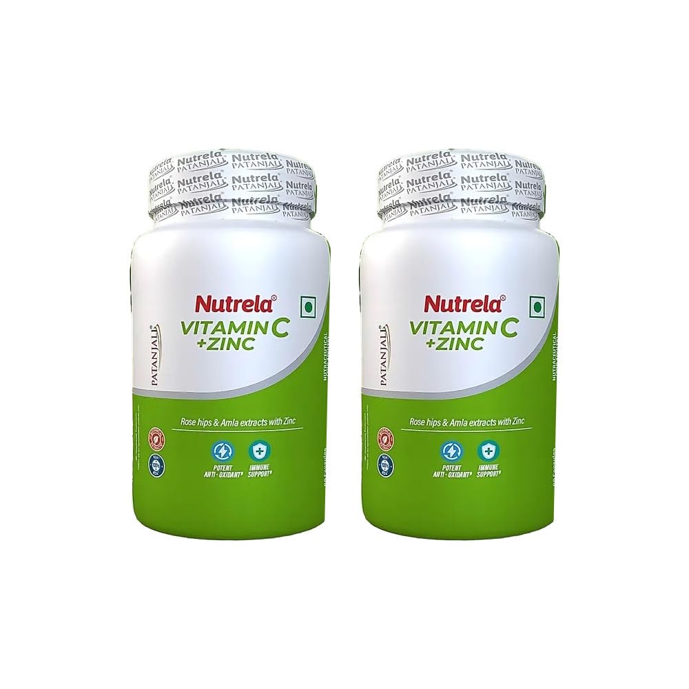 Nutrela Vitamin C and Zinc for Men and Women - 60 Capsules (Pack of 2) (B0D5VGSJRF) Amazon Price History, Amazon Price Tracker