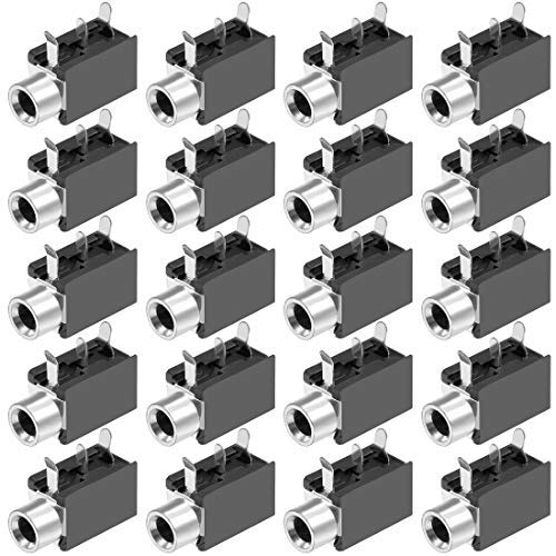 Amazon | PCBマウント3.5mm 3ピンソケットヘッドフォンステレオ