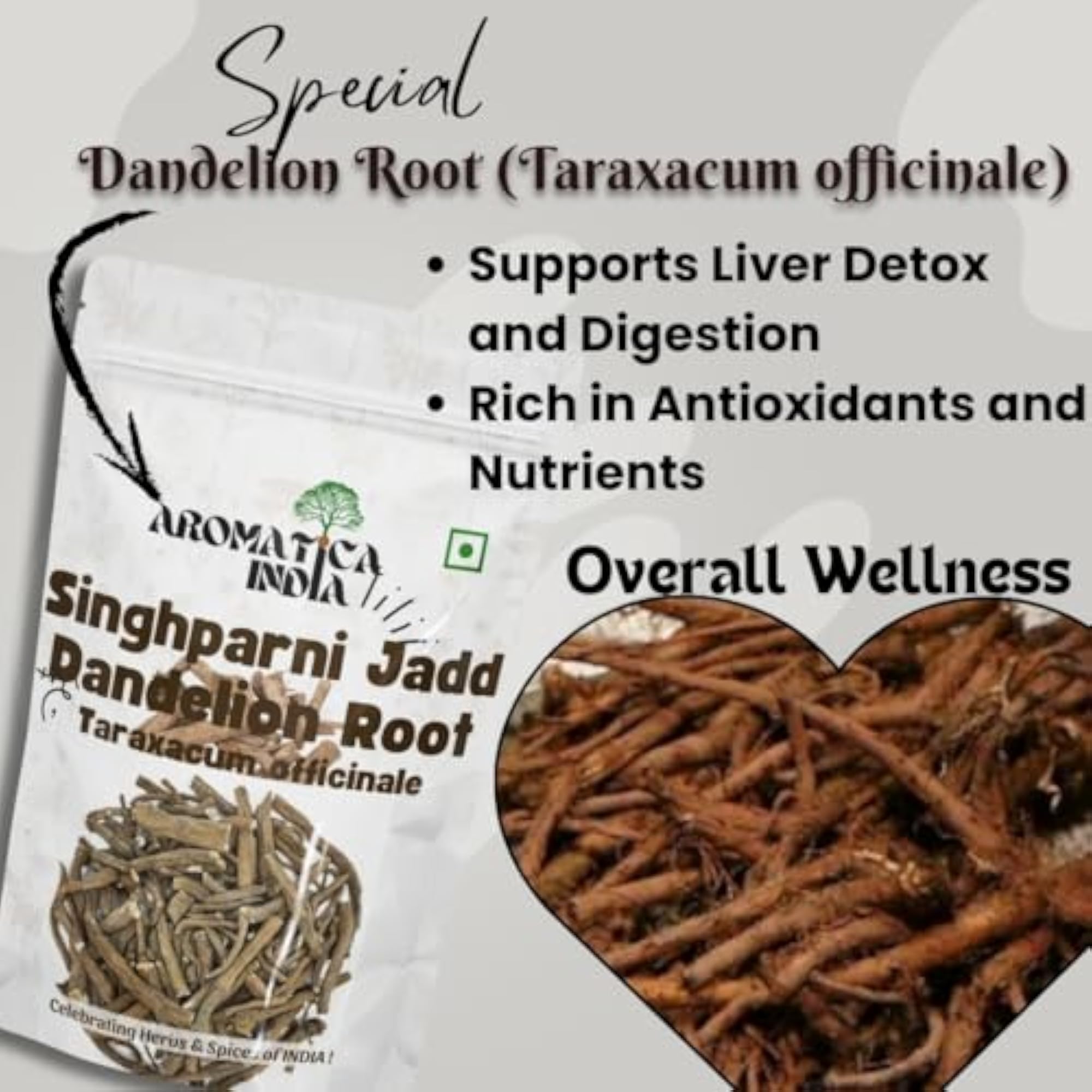 Dandelion Root, 100% Pure & Natural Herbal Supplement