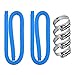 Tuyau de rechange et collier de serrage pour pompe de filtre de piscine - Tuyau de rechange pour filtre de piscine - Tuyau de rechange pour les modèles de 100 l/h - 100 l/h - Lot de 2 pièces - Bleu