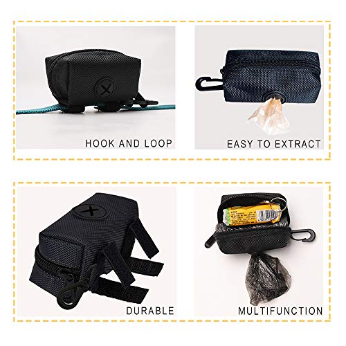 Miniatura 5 de Lele Life Dispensador Bolsas De Perro, 2 Piezas, Dispensador De Bolsas Para Excrementos, Bolsas De Basura De Perros Dispensador, Dispensador De Bolsas De Residuos Para Perros, Negro