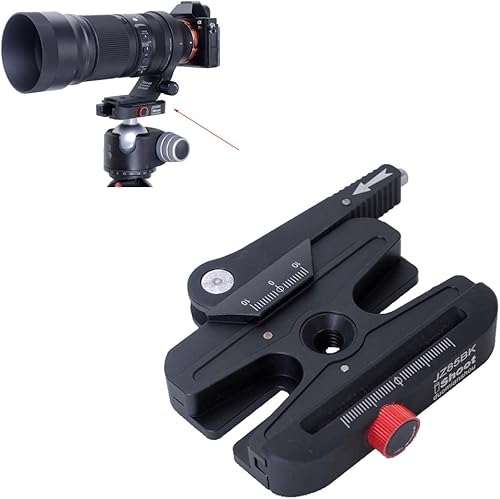 Adaptador de abrazadera autobloqueado rápido de palanca larga, convertidor de placa de liberación rápida, afinado por perilla, compatible con placa