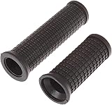 2PCS Bike Long/Short Handlebar Grips for Twising Shifter, Shockproof Anti Slip for MTB Parts, Cycling Parts and Components Anti Slip Soft Rubber Handlebars, Headsets and Stems(Black)