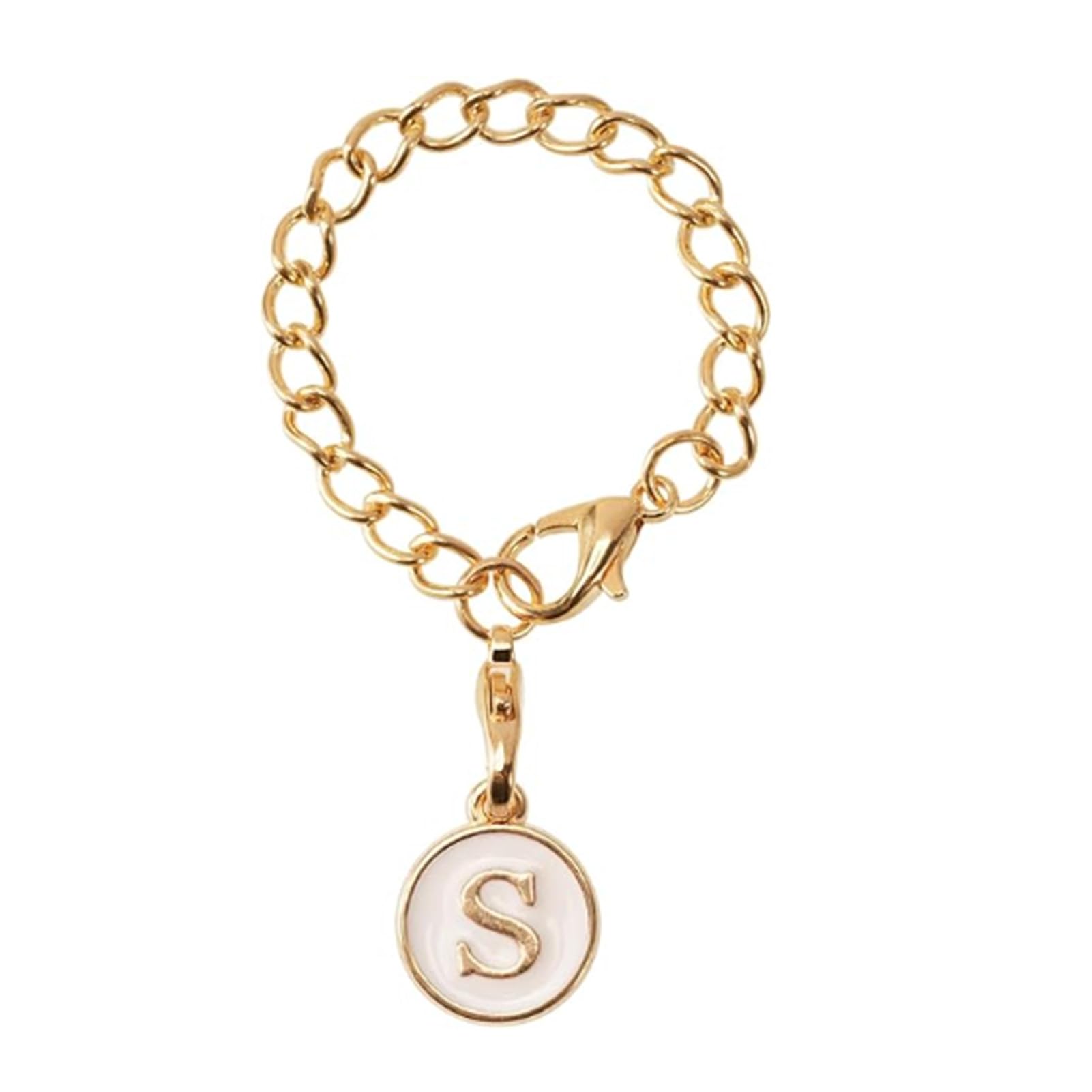 matumou Tumbler Hanging Charm Metal Link Chain Fashion Capital Letter Oil-dripping Water Cup Mug Handle Identification Decoration Chain