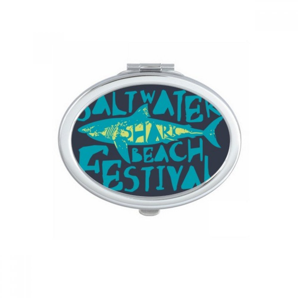 Miroir de poche Poisson Bleu océan compact contre les imprévus beauté