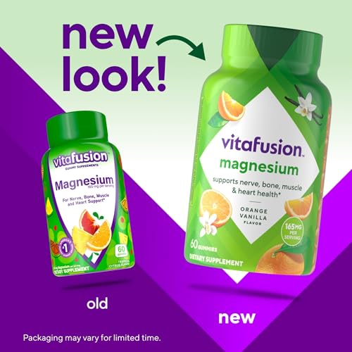 vitafusion Magnesium Gummy Supplement, Bring Calm to Your Vitamin Routine, Tropical Citrus Flavor, 60 Gummies, (Pack of 2) - image 2