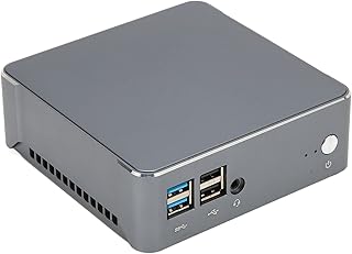 Heayzoki Mini PC WiFi de Banda Dupla 2,4 G 5G, CPU I7-1165G7 Com Placa Gráfica Iris, Slot Duplo de Memória DDR4, Computador Industrial Desktop Com Controle de Temperatura para 10 (64 bits), para Linux (plugue americano)