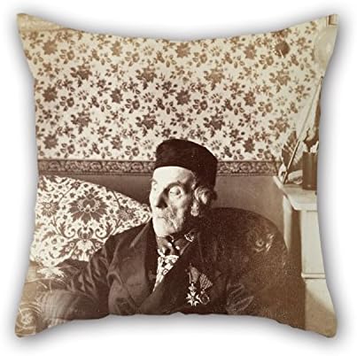 Uloveme The Oil Painting Henry Ellis - Emmanuel Louis Cartigny (1790 - 1892), The Last Survivor Of The Battle Of Trafalgar Cushion Cases Of ,16 X 16 Inches / 40 By 40 Cm Decoration,gift For Home,gri