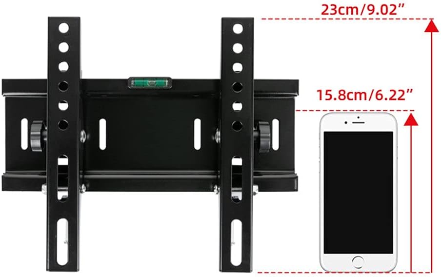 Universal 25kg Adjustable Tilt Tv Wall Mount Bracket Flat Panel Frame Support 15° for 14-32 Inch LCD Led Monitor 55lbs