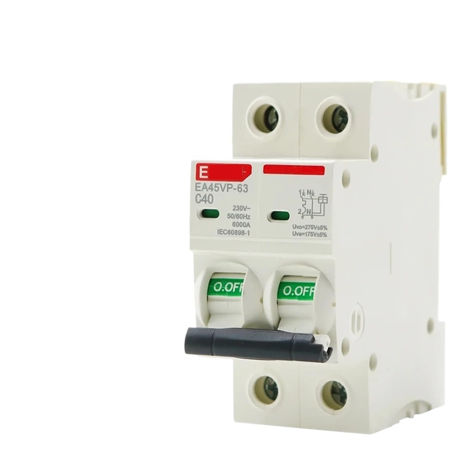Disjoncteur AC MCB C Type 230V 32A protection surtension tableau