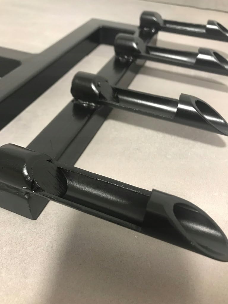 Rasenbelüfter Rasenvertikutierer Gartenkralle Unkrautkralle mit 4 Zinken Schwarz