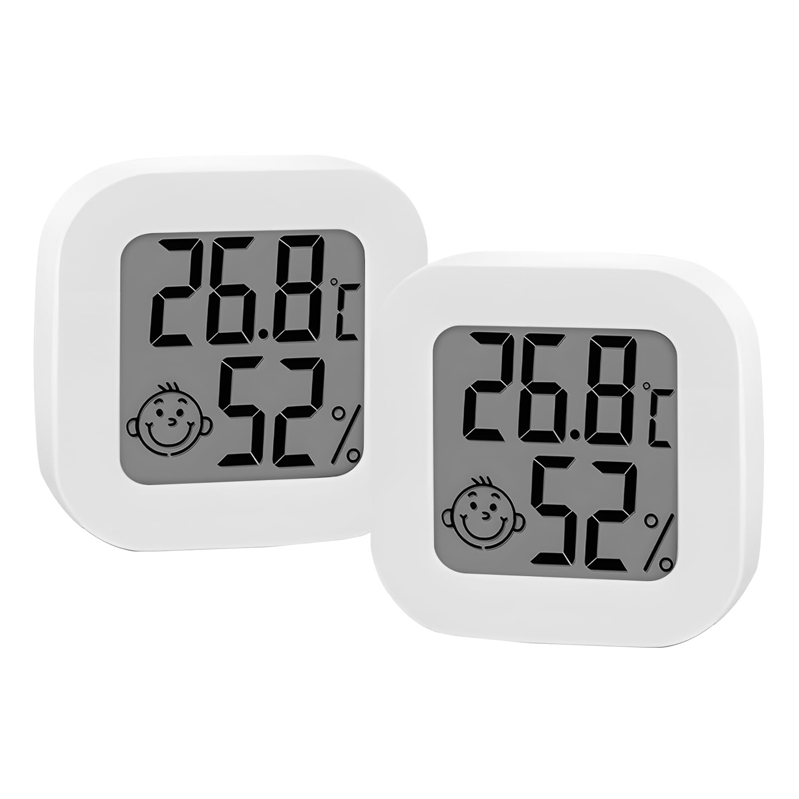 2 Pack Indoor Thermometer Hygrometer, Mini Room Thermometer, Room Thermometer Indoor