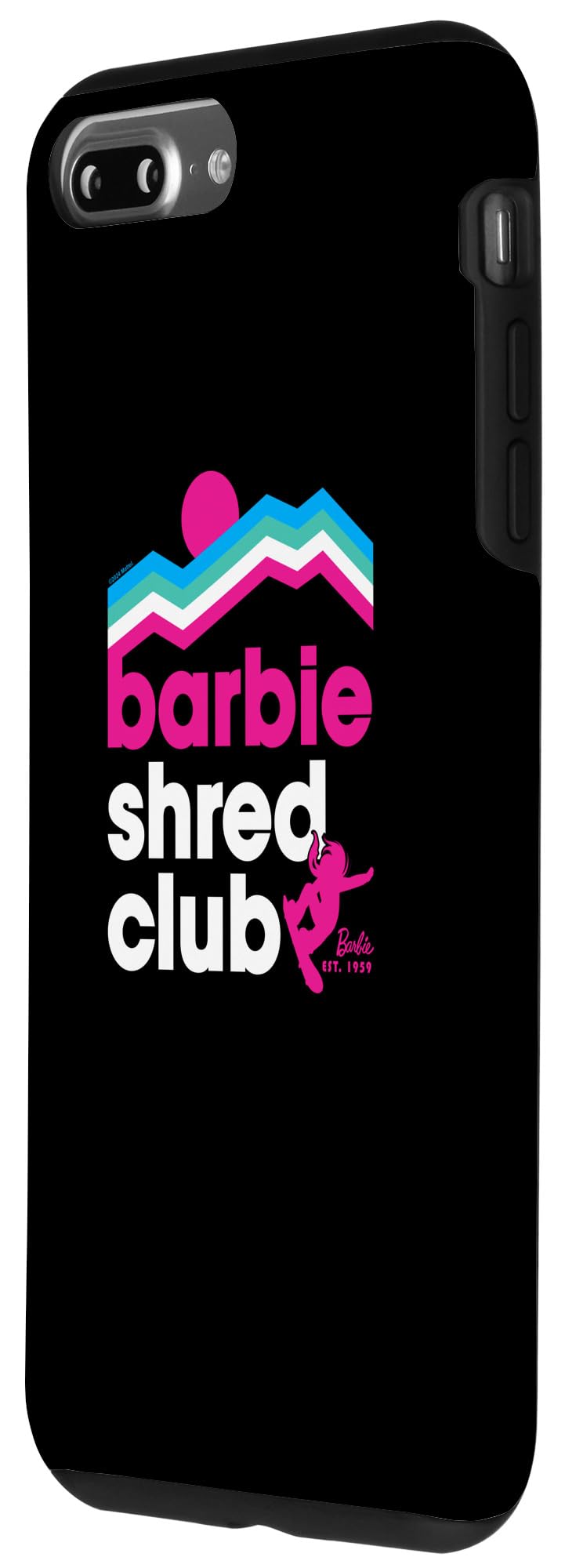 iPhone 7 Plus/8 Plus Barbie - Shred Club Snowboarding Retro Mountain Est 1959 Case - Image 2
