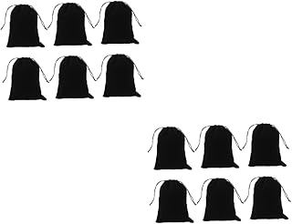 Veemoon 12Pçs Bolsa De Flanela Com Cordão Bolsa Organizadora De Viagem Bolsas Organizadoras Para Armazenamento De Viagem Bolsas De Joias De Viagem Envoltório Anti-Manchas Bolsas De