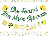 She Found Her Main Squeeze Banner Green Lemon Theme Bridal Shower Decorations, Lemonade Garland...