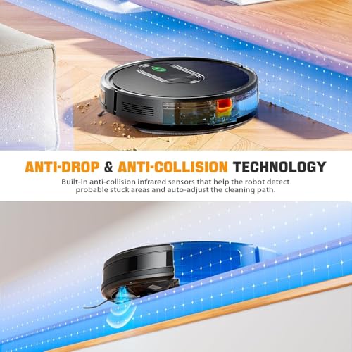Robot vacuum mop combo efficient cleaning on hard floor
