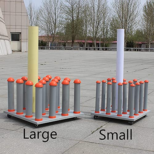 Support de rangement pour rouleaux de tissu avec roulettes multidirectionnelles - 2