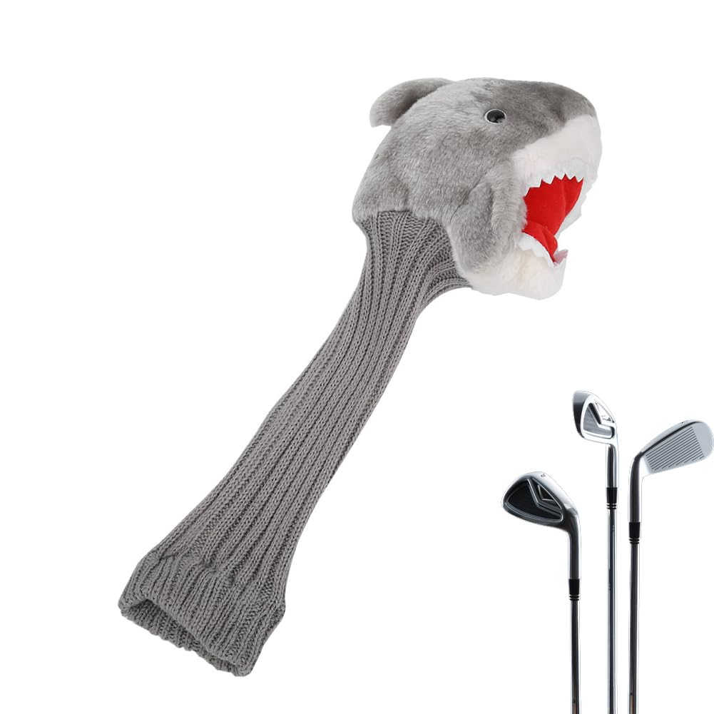 Golf Head Covers, Shark Head Driver Headcover Funny Animal Golfschläger Head Cover für alle Marken 3 und 5 Holz Driver