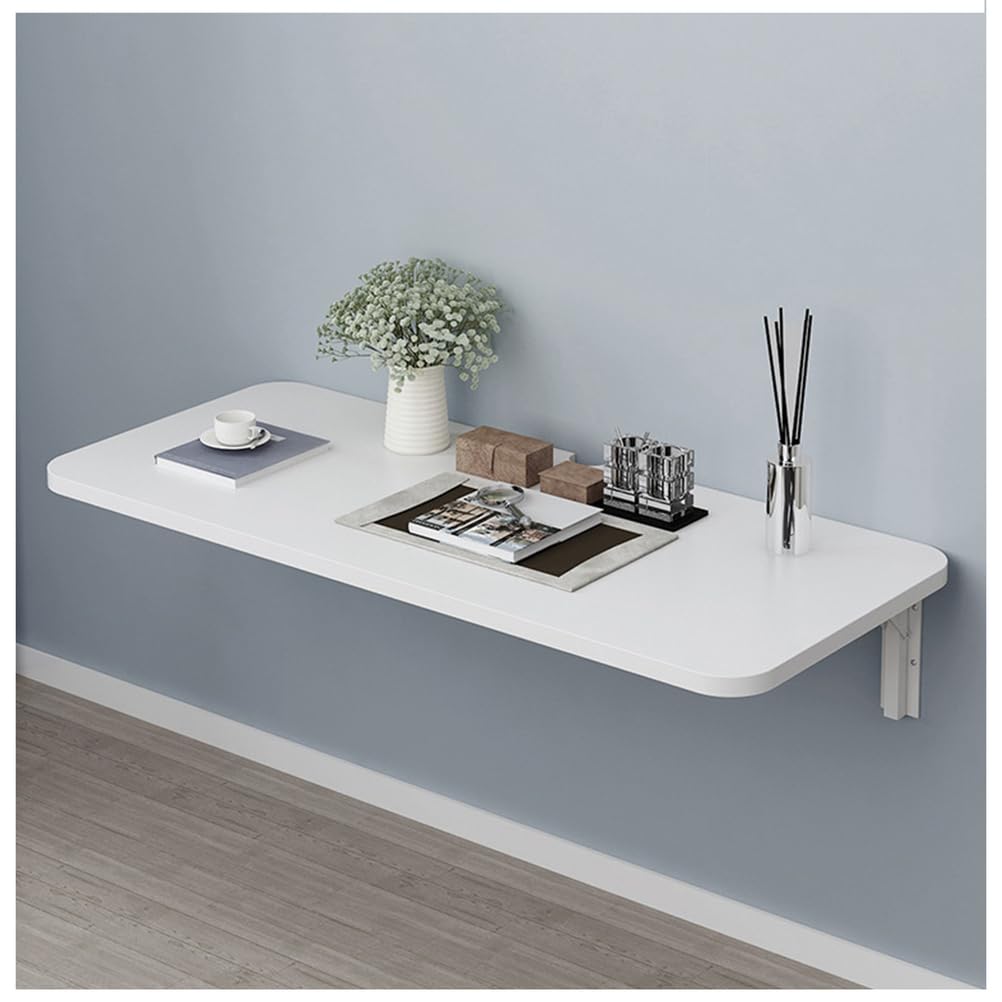Table murale pliable pour jardin design épuré bois et métal