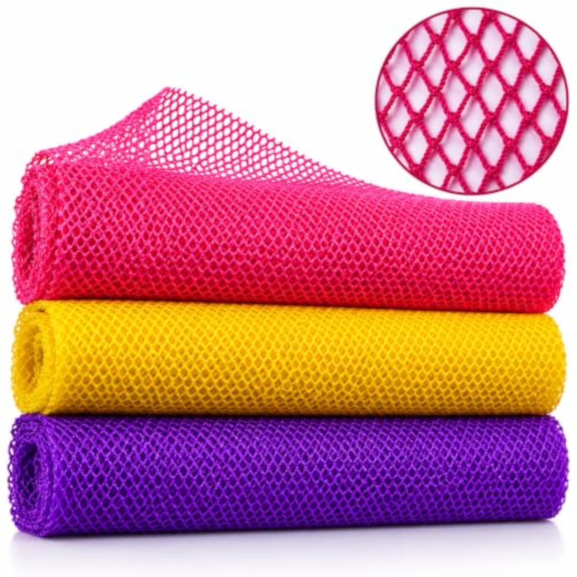 2 Pcs African Net Bath Sponge for Deep Cleaning