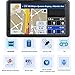 GPS Navigation for Car （9 Inch） Slimline Touch Screen Real Voice Direction ，USA Edition 2025 (Free Lifetime Updates) Turn-by-Turn Voice and Lane Guidance, Speed and Red Light Warning (American Brand)