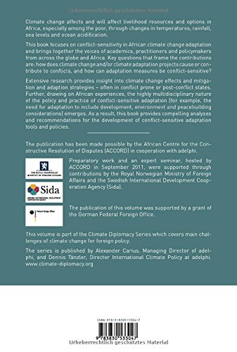 Conflict-sensitive adaptation to climate change in Africa      Paperback