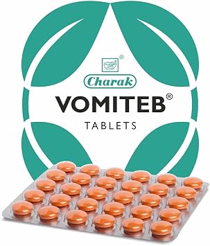 Charak Pharma Vomiteb Tablet - 30 Tablets Pack of 3