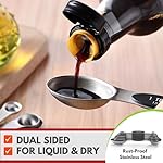 Spring Chef Stainless Steel Magnetic Measuring Spoons Set with Strong N45 Magnets, Heavy Duty Metal Kitchen Gadgets for Baking & Cooking, Fits in Most Kitchen Spice Jars, Set of 8 with Leveler, Black - Image 5