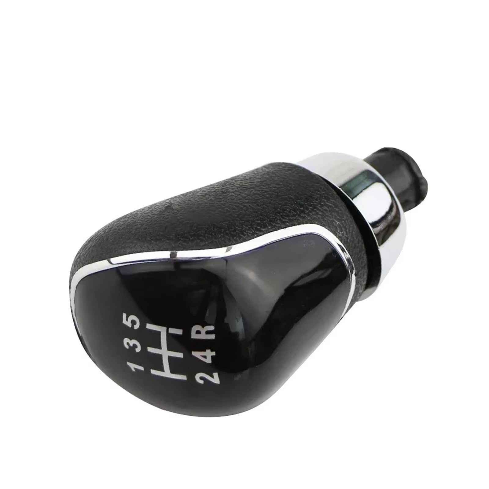 Fpterjz 6 Speed Black Gear Knob For Fiesta Mk7 For Kuga For Escape 2008-2012 5/6 Speed Mt Gear Shift Knob Silicone Gear Stick Cover(6 Speed Black)