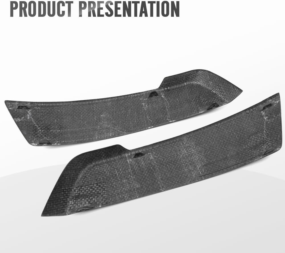 1Pair Carbon Fiber Rear Wheel Fender Guard Cover for Bronco Raptor Off-Road Outer Banks Pickup Truck 2021 2022 2023 2024 (Matte Carbon)