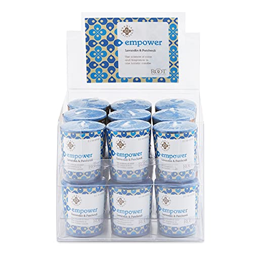Seeking Balance 18-Count Votive Candles, Empower: Lavandin Patchouli