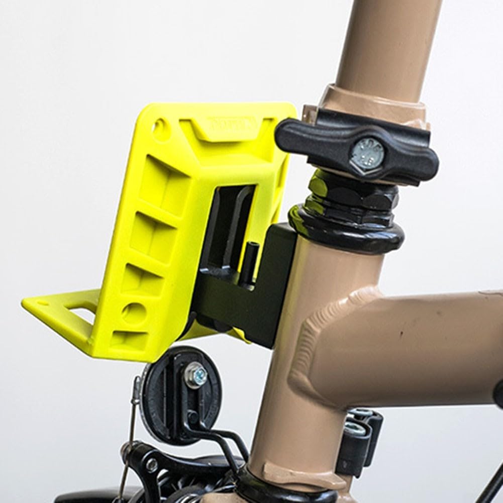 Support de sac de vélo pliable pour Brompton pour DAHON pour Brompton pour porte-bagages avant Brompton Accessoires de vélo Support adaptateur avant (noir)